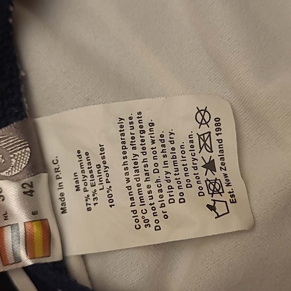 LIKE NEW Moontide Nautical Navy and White Striped Built in Bra Swimsuit - Picture 13 of 13